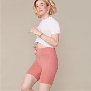 Girlfriend Collective High Rise Bike Short, Clay, XS